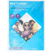 PAPEL A4 HIGH GLOSSY 180G 50F MULTILASER