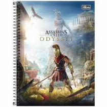 CADERNO UNIVERSITÁRIO CD 1X1 80F ASSASSIN'S CREED
