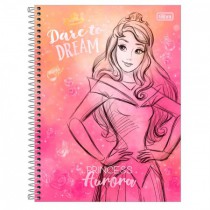 CADERNO UNIVERSITÁRIO CD 1X1 80F PRINCESAS