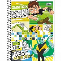 CADERNO UNIVERSITÁRIO CD 1X1 96F BEN 10