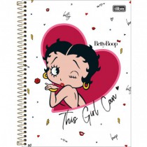 CADERNO UNIVERSITÁRIO CD 1X1 80F BETTY BOOP