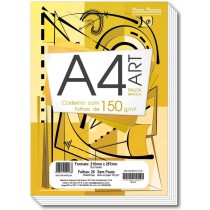 BLOCO A-4 150GR C/20 FLS BRANCO 