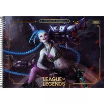 CADERNO DE DESENHO ESPIRAL CD LEAGUE OF LEGENDS 80f