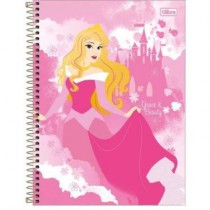 CADERNO UNIVERSITÁRIO CD 1X1 80F PRINCESS LIGHT