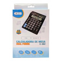 CALCULADORA DE MESA 12 DIGITOS 2 TELAS C302