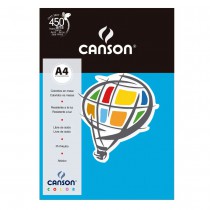 PAPEL CANSON COLOR 180G A4 10F AZUL ROYAL