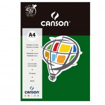 PAPEL CANSON COLOR 180G A4 10F VERDE ESCURO