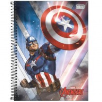 CADERNO UNIVERSITÁRIO CD 1X1 80F AVENGERS