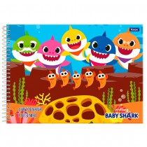 CADERNO DE CARTOGRAFIA E DESENHO CD BABY SHARK TILIBRA