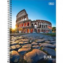 CADERNO UNIVERSITÁRIO TILIBRA 10X1 160F C.D CLICK EXPLORA CP2