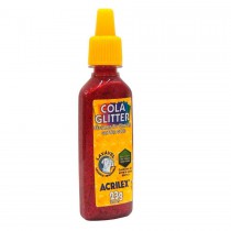 COLA GLITER ACRILEX 23G VERMELHO