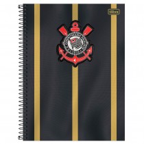 CADERNO UNIVERSITÁRIO TILIBRA 10X1 160F C.D CORINTHIANS CP1