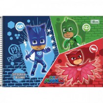 CADERNO CARTOGRAFIA E DESENHO PJ MASKS TILIBRA