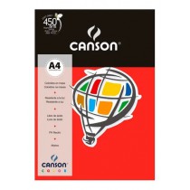 PAPEL CANSON COLOR 180G A4 10F VERMELHO