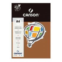 PAPEL CANSON COLOR 180G A4 10F CHOCOLATE