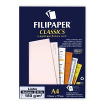 PAPEL LINHO FILIPAPER 180GR C/50 F SALMÃO