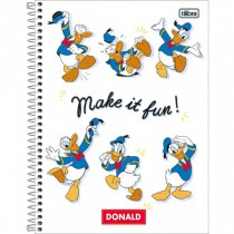 CADERNO UNIVERSITÁRIO CD 1X1 80F DONALD