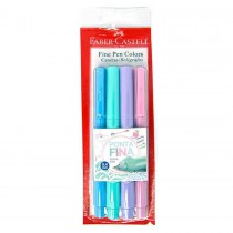 CANETA FINE PEN CORES 0.4 FABER CASTELL C/4