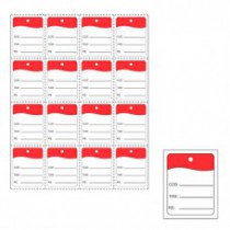 ETIQUETA 30x38 C/1000 VERMELHO