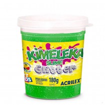 SLIME KIMELEKA GLITTER 180G ACRILEX VERDE