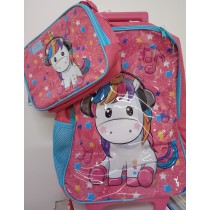 MOCHILA C/CARR KIT MOCHILA/LANCHEIRA PINK