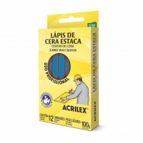 LÁPIS DE CERA ESTACA AZUL