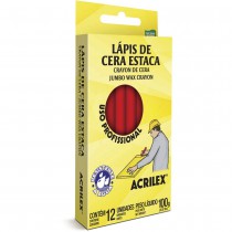 LÁPIS DE CERA ESTACA VERMELHO