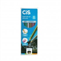 LAPIS DE COR C/6 CIS TRIANGULAR METALLIC