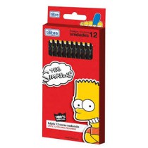 LAPIS DE COR/12 LAPIS OS SIMPSONS TILIBRA