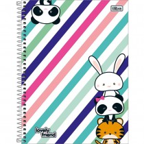 CADERNO UNIVERSITÁRIO CD 10X1 200F LOVELY FRIEND CP1