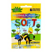 MASSINHA DE MODELAR SOFT C/12 ACRILEX