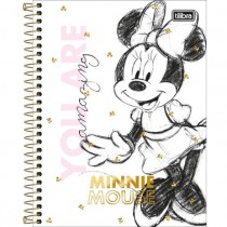 CADERNO COLEGIAL CD 10X1 160F MINNIE TILIBRA