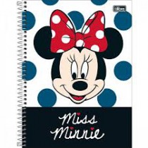 CADERNO UNIVERSITÁRIO 10X1 160F MINNIE LIGHT TILIBRA CP4