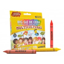 GIZ DE CERA BIG 12 CORES 110G MULTICULTURAL