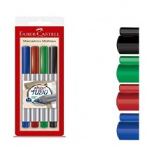 MARCADOR MULTIUSO 1.0 FABER CASTELL C/4
