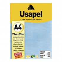 PAPEL USAPEL VERGE AZUL C/50 A-4 180GR 