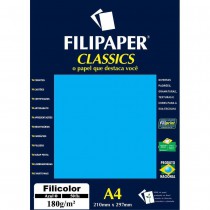 PAPEL FILICOLOR A4 180GR C/50 F AZUL