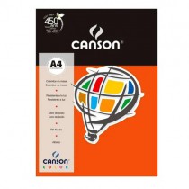 PAPEL CANSON COLOR 180G A4 10F LARANJA