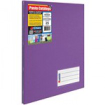 PASTA CATALOGO COM 100 FOLHAS COLOR CHIES ROXO