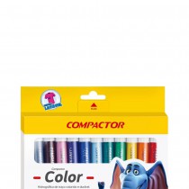 PINCEL COLOR C/12 CORES COMPACTOR
