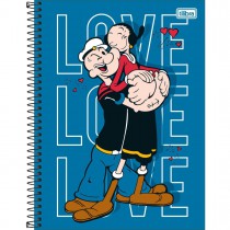 CADERNO UNIVERSITÁRIO TILIBRA 10X1 160F C.D POPEYE C2