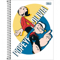 CADERNO UNIVERSITÁRIO CD 1X1 80F POPEYE