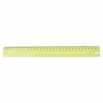 REGUA DELLO 30CM PASTEL AMARELO
