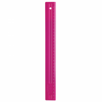 REGUA DELLO 30CM ROSA