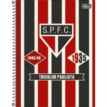 CADERNO UNIVERSITÁRIO TILIBRA  10X1 160F C.D SÃO PAULO CP1