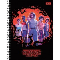 CADERNO UNIVERSITÁRIO TILIBRA  10X1 160F C.D STRANGER THINGS CP2