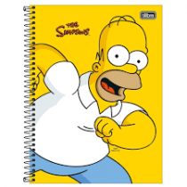 CADERNO UNIVERSITÁRIO TILIBRA 10X1 160F C.D OS SIMPSONS CP2