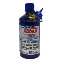 TINTA P/MARCADOR QUADRO BRANCO RADEX 500ML AZUL