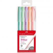 CANETA TRILUX COLORS C/5 FABER CASTELL