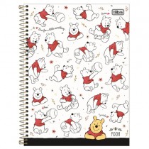 CADERNO UNIVERSITÁRIO TILIBRA  10X1 160F C.D POOH CP1